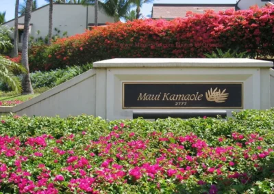 Maui Kamaole Sign at property entrance